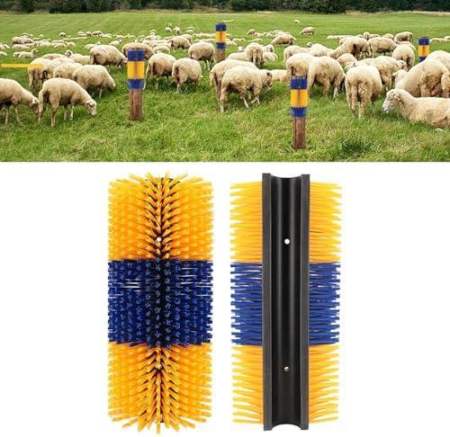  2 Peças de Escovas para Arranhar Gado, Escovas para Arranhar Cavalos para Alívio de Coceira, Massagem Completa, Escova para Arranhar Com Parafusos para Cavalos, Gado, Ovelhas, 